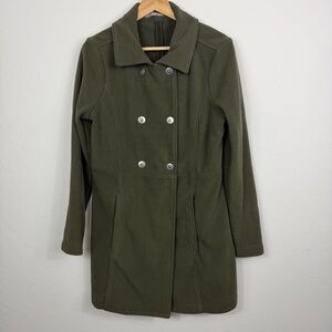 Athleta Fleece Switchback Double Breasted Pea Coat